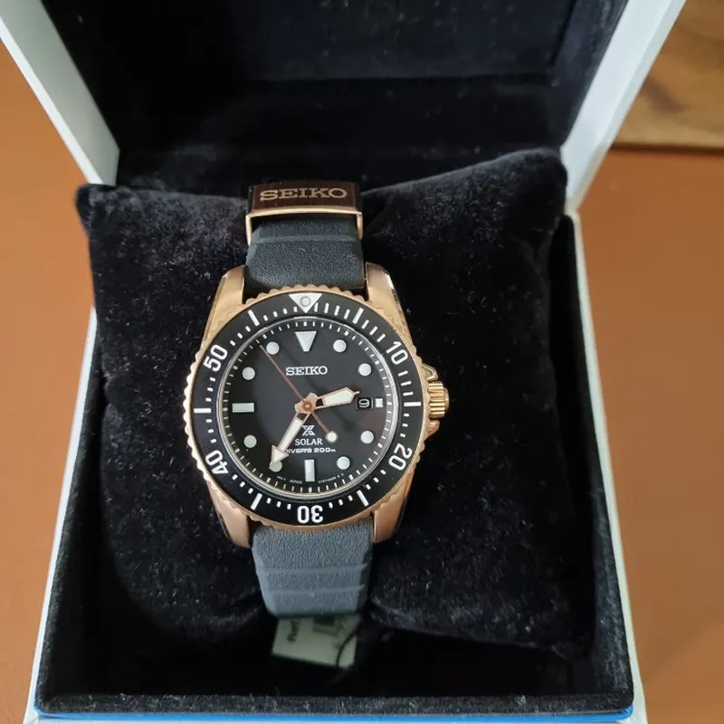 Seiko Prospex Solar Scuba Diver's Solicone Men’s Watch- SNE586P1